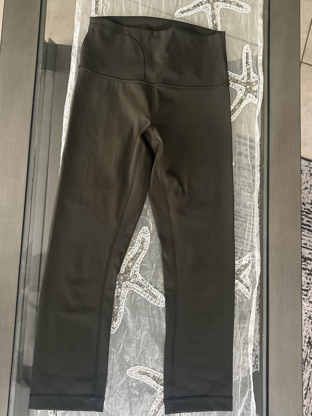 Lululemon Align High-Rise Bronze Green Capri Leggings Sz 4